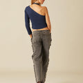 BLUE ASYMMETRIC T-SHIRT