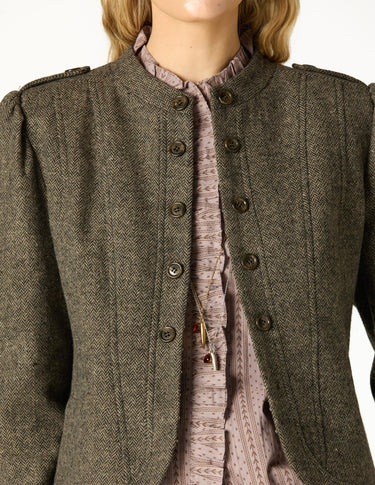 BLAZER MAO ESPIGA GRIS