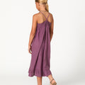 EMBROIDERED DRESS FLOWER FEATHER