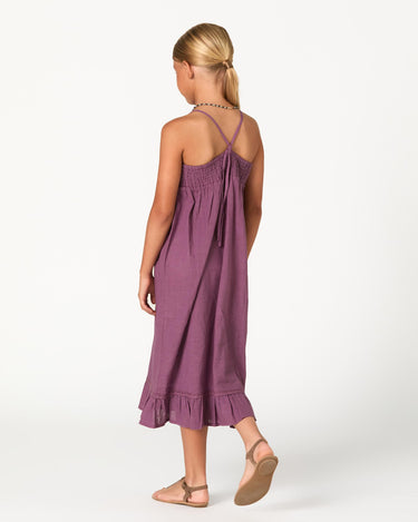 EMBROIDERED DRESS FLOWER FEATHER