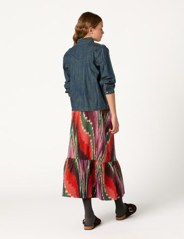 CAMISA DENIM TACHAS DARK BLUE