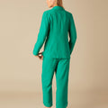 PANTS WITH SIDE SLIT GREEN