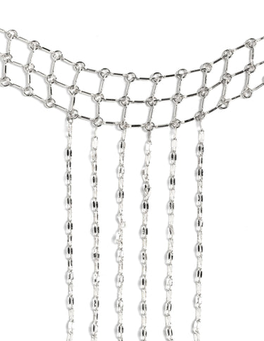 PECHERA CADENA PLATEADA