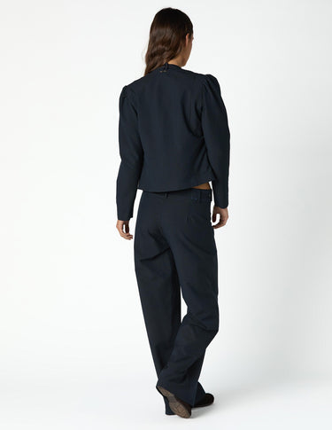 NAVY PINSTRIPE BLAZER