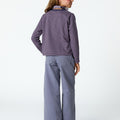 PURPLE STRIPED T-SHIRT