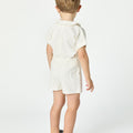 WHITE PIQUÉ SET