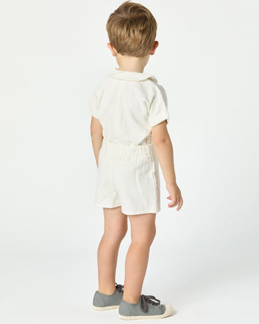WHITE PIQUÉ SET