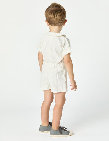 WHITE PIQUÉ SET