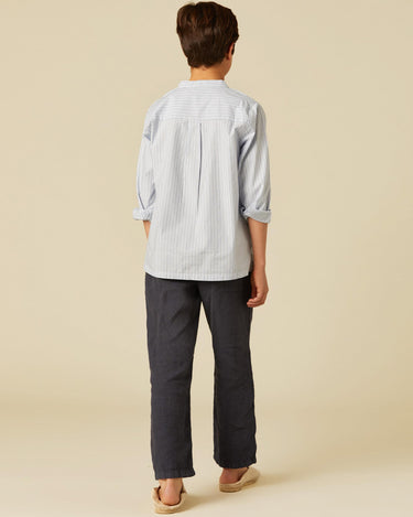 BLUE STRIPED SHIRT