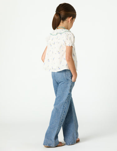 BLUE DENIM POCKET TROUSERS