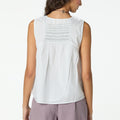 RAW SILVER NEST SLEEVELESS TOP