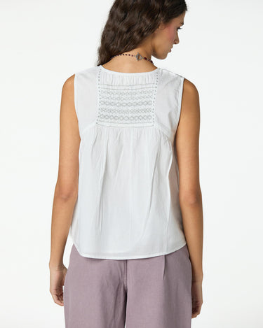 RAW SILVER NEST SLEEVELESS TOP
