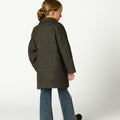 ABRIGO CUELLO PICO CUADRO GREY