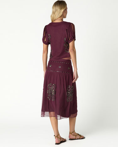 BETTERSWEET EMBROIDERED TULLE SKIRT
