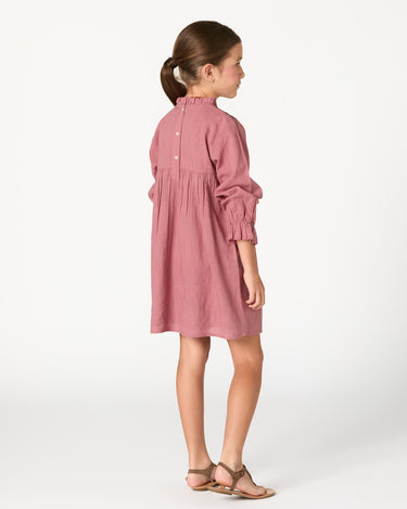 EMBROIDERED BLUSH DRESS