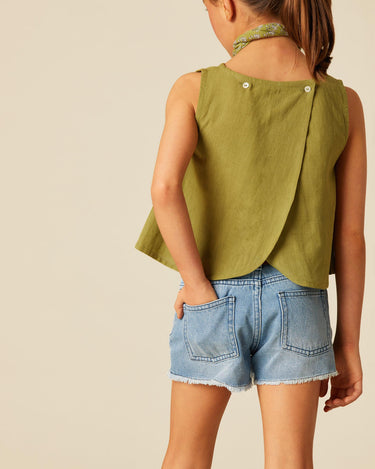 CAMISA CRUZADA VERDE