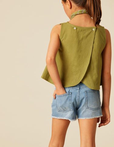 CAMISA CRUZADA VERDE