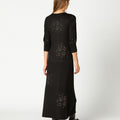 VESTIDO FLOR STRASS BLACK