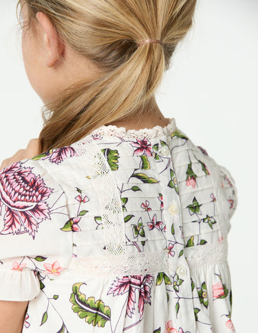 INDIAN PRINT CAPPUCCINO DRESS