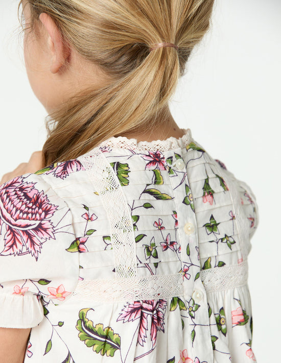 INDIAN PRINT CAPPUCCINO DRESS