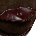 BROWN SUEDE SHOPPING BAG