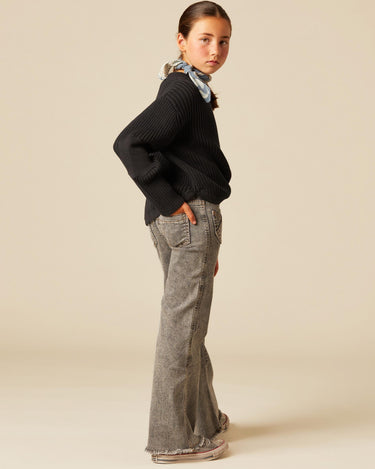 CHARCOAL RIBBED JERSEY