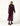 BURGUNDY EMBROIDERED VELVET DJELLABA