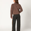 CHAQUETA CREMALLERA CHOCOLATE