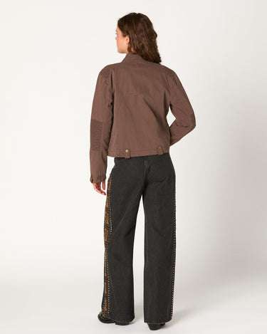 CHAQUETA CREMALLERA CHOCOLATE