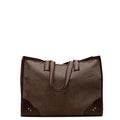 BROWN TWILL STUDENT BAG