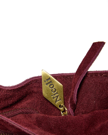 BOLSO SERRAJE ESPIGA BURGUNDY