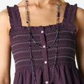 LONG BLUE STONE NECKLACE
