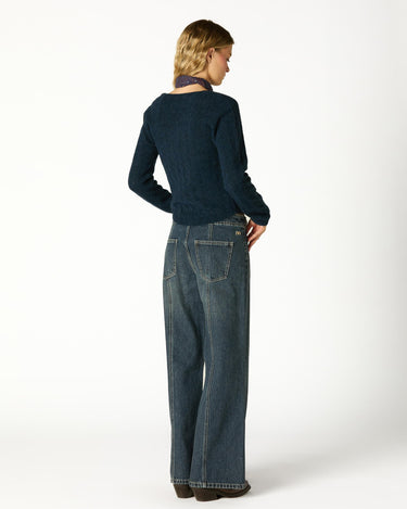 PANTALÓN HEBILLAS CINTURILLA DARK BLUE