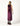 BURGUNDY EMBROIDERED VELVET DRESS