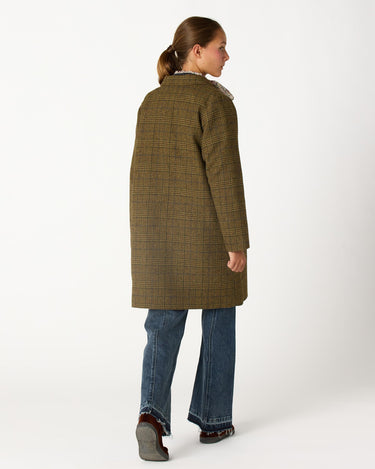 ABRIGO CUELLO PICO CUADRO GREEN
