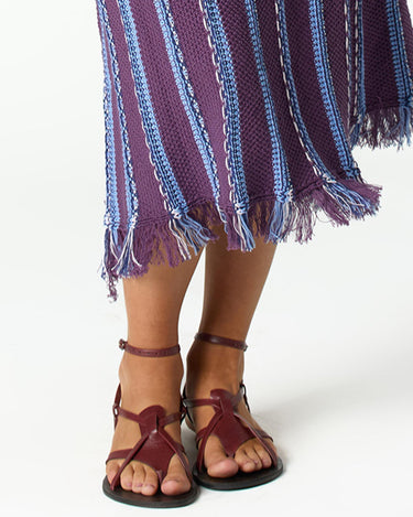 BURGUNDY SANDAL