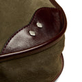 KHAKI SUEDE SHOPPING BAG