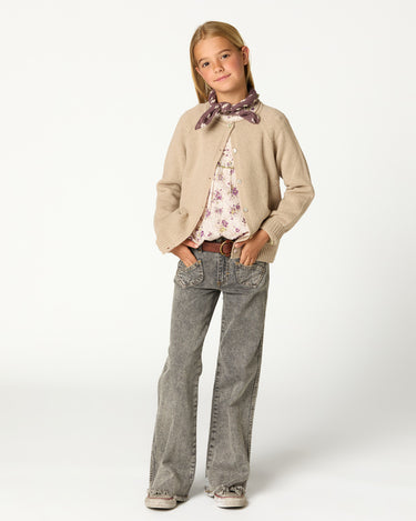 CAMISA CANESU MANGA VOLANTE BOUQUET PLUM