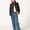 BLAZER RAYA DIPLOMATICA PLIEGUE MARRON