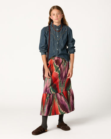 CAMISA DENIM TACHAS DARK BLUE