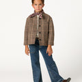 CHAQUETA CUELLO MAO CUADRO BARK
