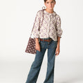 CAMISA BRIGHT FLOWERS PLUM