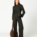 PANTALON BOTONES RAYA ANTRACITA