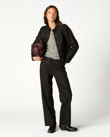 CHAQUETA RAYA DIPLOMATICA TACHA BLACK