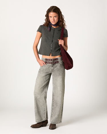 CAMISA MANGA CORTA MAO GRIS
