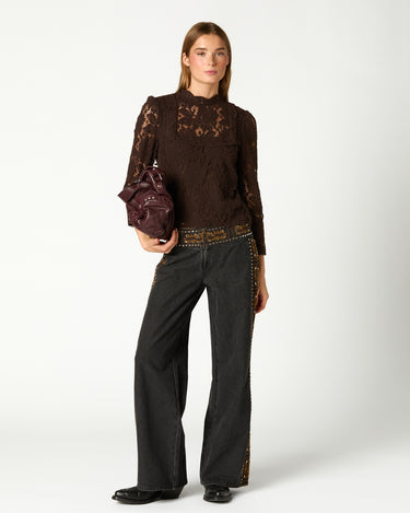 CAMISA LACE MARRÓN