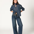 MIDNIGHT STUDDED V-NECK SHIRT