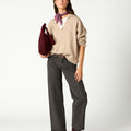 BROWN GLACÉ POLO SHIRT