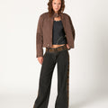 CHAQUETA CREMALLERA CHOCOLATE
