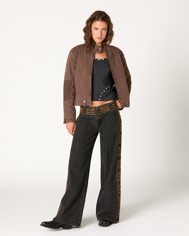 CHAQUETA CREMALLERA CHOCOLATE